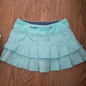 Size 8 blue ivivva skirt worn once in perfect condition